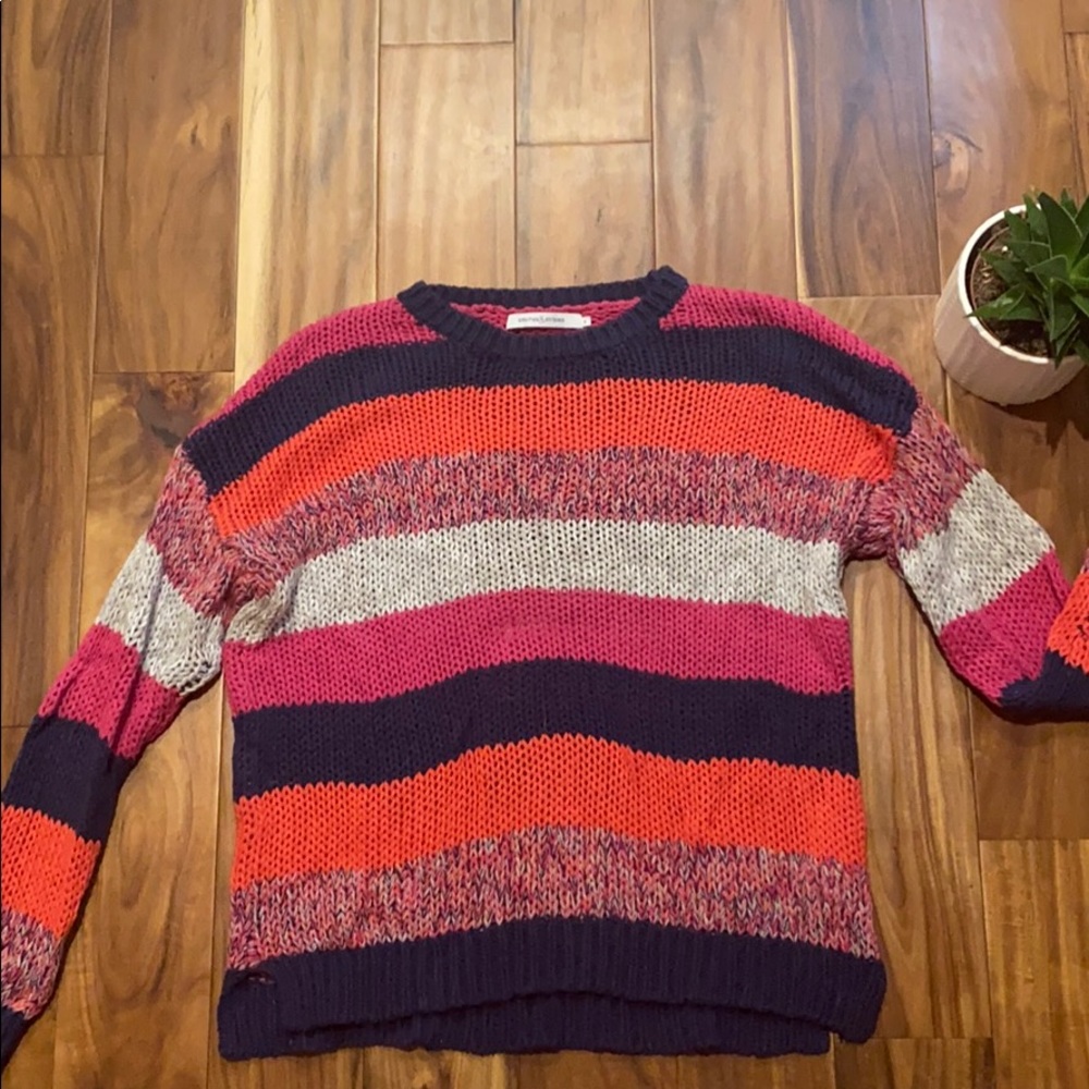 NWOT Evereve Stitches and Stripes Sweater